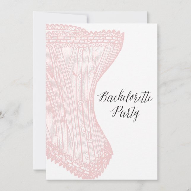 Invitation Bachelorette vintage (Devant)