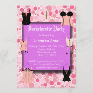 Invitation Bachelorto rose vif