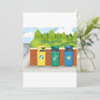 Bacs de recyclage Tri des déchets codés par couleu