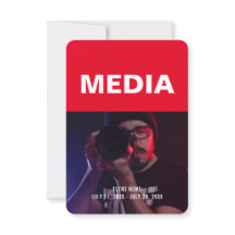 Badge d'ID d'événement Media All Access Pass 3,5 p