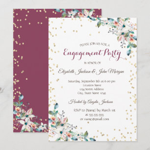 Invitation Bague de fiançailles Fleurs de Bourgogne Diamants