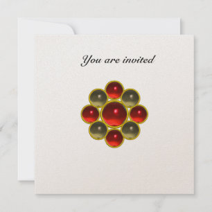 Invitation Bague en or blanc avec agate rubis MON