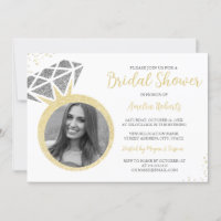 Bague Photo Paillettes Or Argent Cadeau Mariage