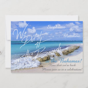 Invitation BAHAMAS BEACH SHORE Mariage Nous l'avons fait sur 