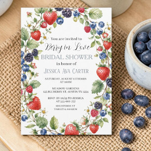 Invitation Baie amoureuse Baies Myrtille Enterrement de vie d