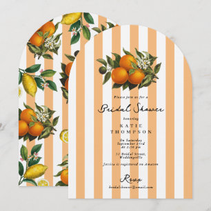 Invitation Baigne de mariage italien méditerranéen Citrus Ora