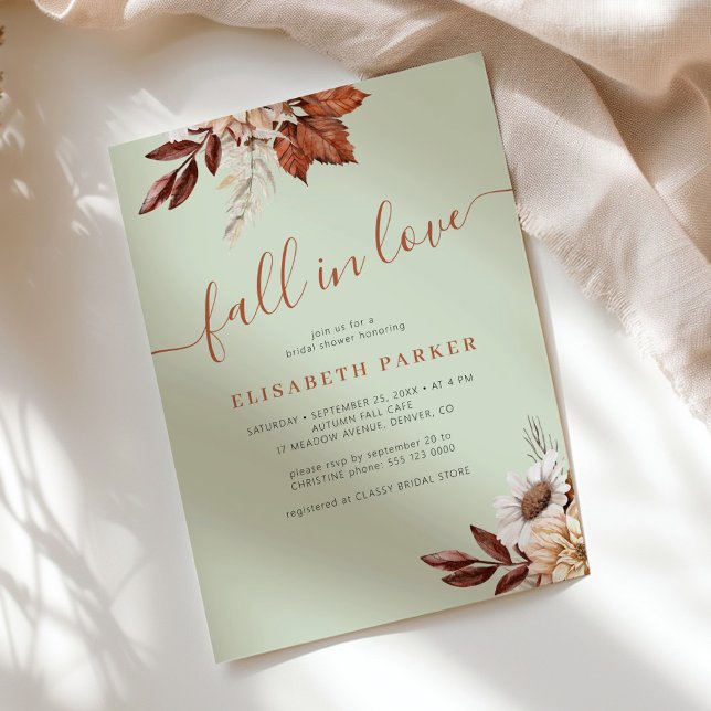 Invitation Baignez dans l'amour de la douche nuptiale bohème  (Créateur téléchargé)