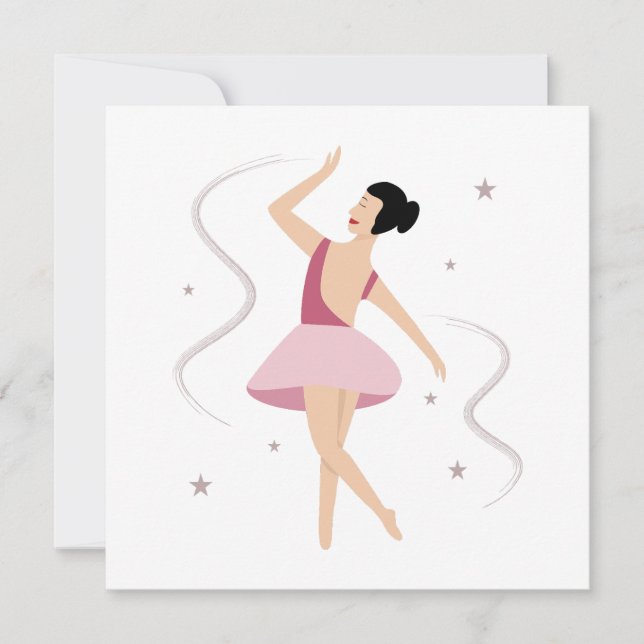 Invitation Bailarina de ballet (Devant)