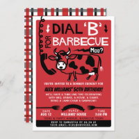 Bain à barbecue d'été| Vache barbecue rétro des an