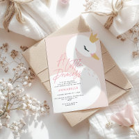 Bain de bébé cygne rose aqua élégant féminin migno