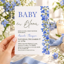 Bain de bébé garçon Blue Botanical Baby in Bloom