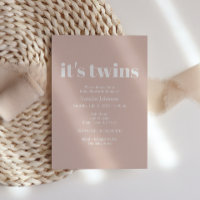 Bain de bébé Jumeaux Typographie Grès Rose