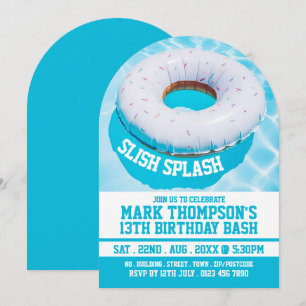 Invitation Bain de piscine, fête de la piscine Anniversaire