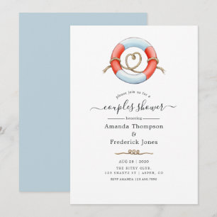 Invitation Bain Nautique pour Couples Baleines
