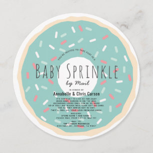 Invitation Bain vert Bébé Sprinkle Douche par Cercle de la po