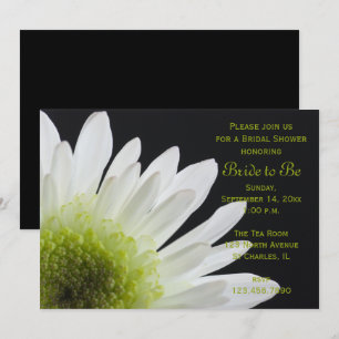 Invitation Baise blanche sur Fête des mariées noire