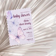 Baiser à papillon et voeux pour bébé | Baby shower