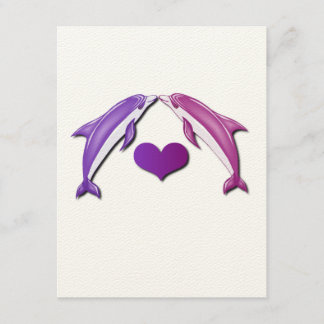 Invitation Baisers de l'invitation de dauphins