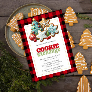 Invitation Baking Christmas Holiday Cookie Exchange