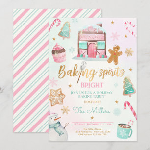 Invitation Baking Spirit Bright Fête de Noël Bake