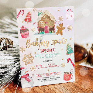 Invitation Baking Spirit Bright Fête de Noël Bake