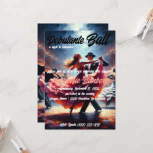 Invitation Bal de Débutante Cotillon Danse de Salon