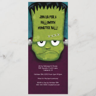 Invitation Bal de Frankenstein| Halloween Party Invita