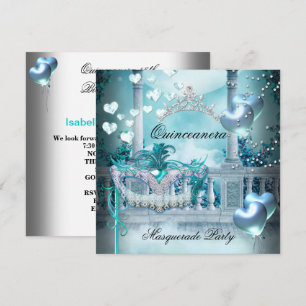 Invitation Bal de masques Quinceanera 15 Anniversaire de nais