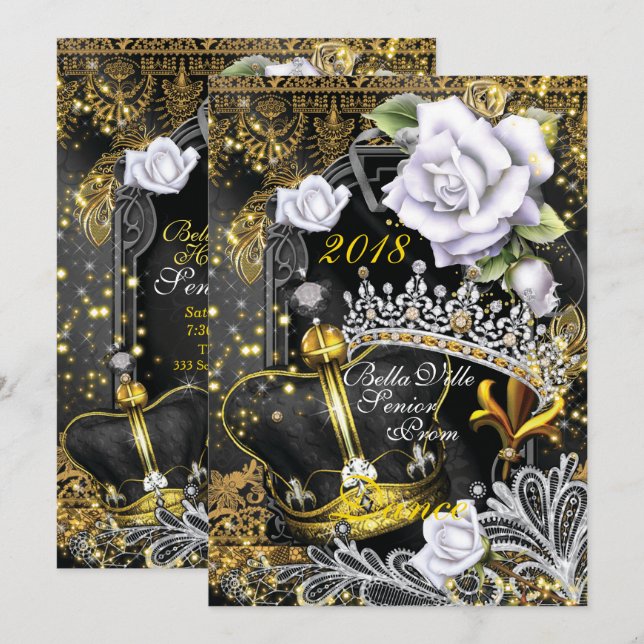 Invitation Bal de retour à l'école (Devant / Derrière)