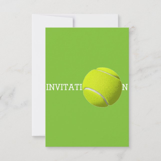 Invitation Bal de tennis Personnalisé 12,7 cm x 8,9 cm Invita (Devant)