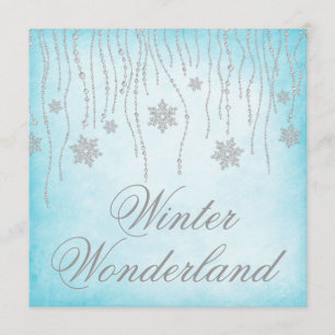 Invitation Bal d'étudiants de flocons de neige de diamant du