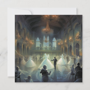 Invitation Bal mascarade Ghoost : Mascarade fantôme