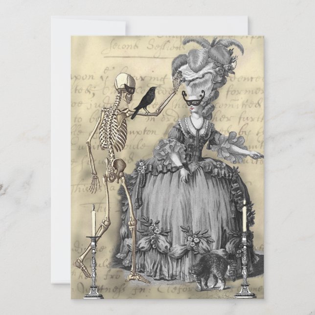 Invitation Bal Masquerade Halloween 2 (Devant)