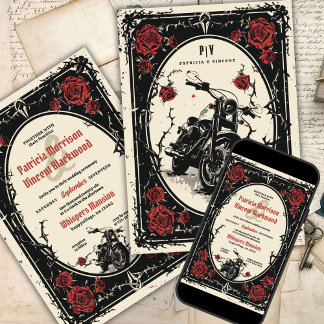 Invitation Balade en Forever : Vélos et Mariages Rose