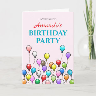 Invitation Balcons fête d'anniversaire