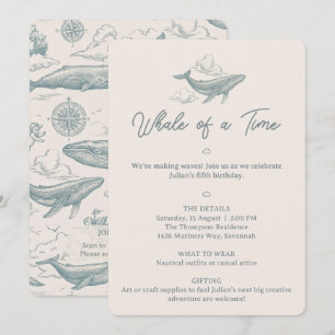Invitation Baleines dans les Nuages Voyage Céleste 5ème Anniv