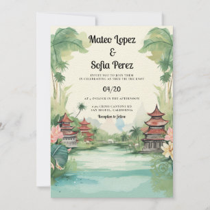 Invitation Bali Indonésie Destination Mariage