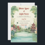 Invitation Bali Indonésie Destination Mariage<br><div class="desc">Invitation Bali Indonésie Paysage. Vous pouvez modifier toutes les polices et le texte.</div>