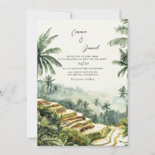 Invitation Bali Paysage Destination Mariage