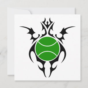 Invitation balle de tennis