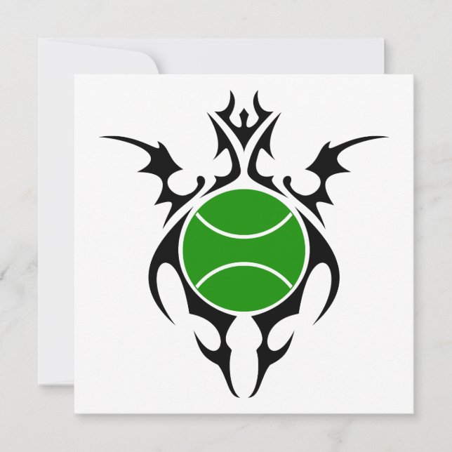 Invitation balle de tennis (Devant)