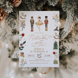 Invitation Ballerina anniversaire de enfant de Nutcracker en