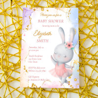 Ballerina baby shower mignon lapin dansant