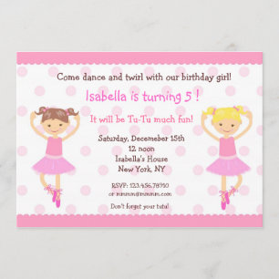 Invitation Ballerina Ballet Dance Rendez-vous
