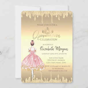 Invitation Ballerina, Diadème, Paillettes qui dégoulinent Qui