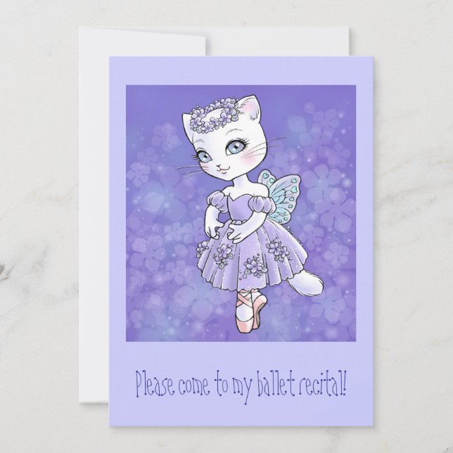 Invitation Ballerina Kitty (Devant)
