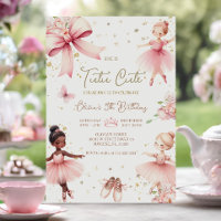 Ballerina Tutu mignon Bow rose Anniversaire Invita