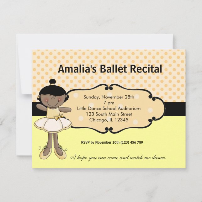 Invitation Ballerine (Devant)