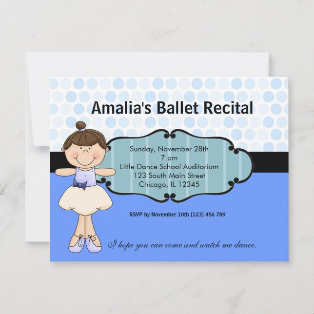 Invitation Ballerine (Devant)