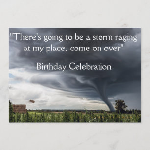 Invitation Balles de foin lifing de tornade ou de tornade de